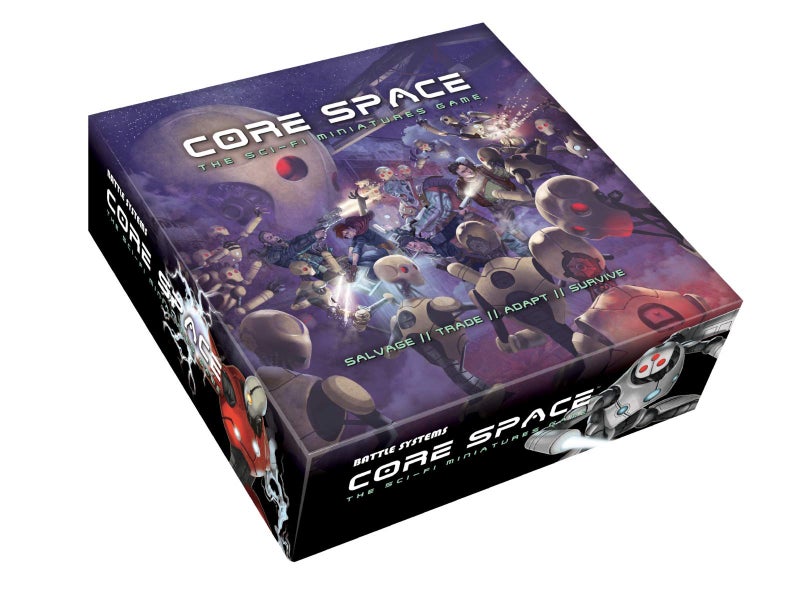 Battle Systems BSGCSC001 Core Space Starter Set - 20 x 28mm Miniatures - Board Game - Neoprene Gaming Mat - Modular 3D Terrain - Image 1